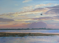 thumbnail image for painting "Barnegat Bay at Sunset"