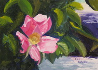 thumbnail of painting, Beach Rose, Newport