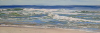 thumbnail image of painting "Blue Water; Choppy Waves"