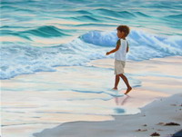thumbnail image of painting "Chasing the Waves"
