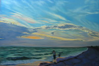 thumbnail image of painting "Sunset Treasure Hunt'